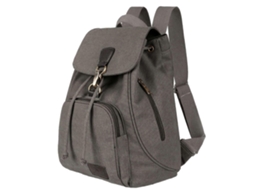 Mochila Feminina Multifuncional De Grande Capacidade, Ideal Para Escola, Compras E Atividades Ao Ar Livre, Na Cor Cinza.