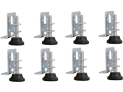 Popetpop Conjunto De 8 Pés Niveladores Ajustáveis Para Guarda Roupas, Parafusos De Nivelamento Para Cantos Móveis E