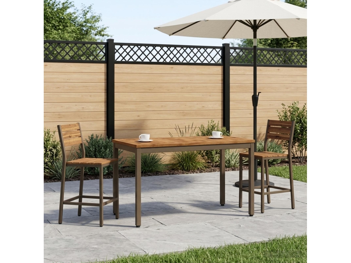 Vidaxl Mesa De Centro Natural E Café 50 X 100,5 X 45 Cm
