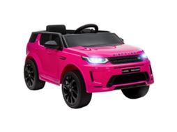 Carro Elétrico Infantil Land Rover Discovery Sport Faróis Buzina Rosa