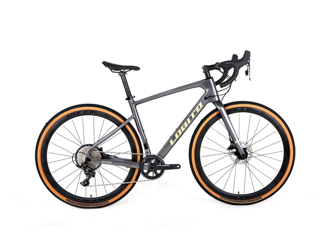 Bicicleta Gravel LOBITO Gv10 Cinza 48 Carbono