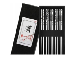 Conjunto de 5 utensílios de metal de 23,5 cm em aço inoxidável antiderrapante prateado