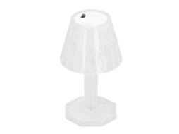 Lâmpada de mesa de cristal, luminária de noite, plástico, efeito bonito, IP54, quarto, casa, branco | S/MARCA