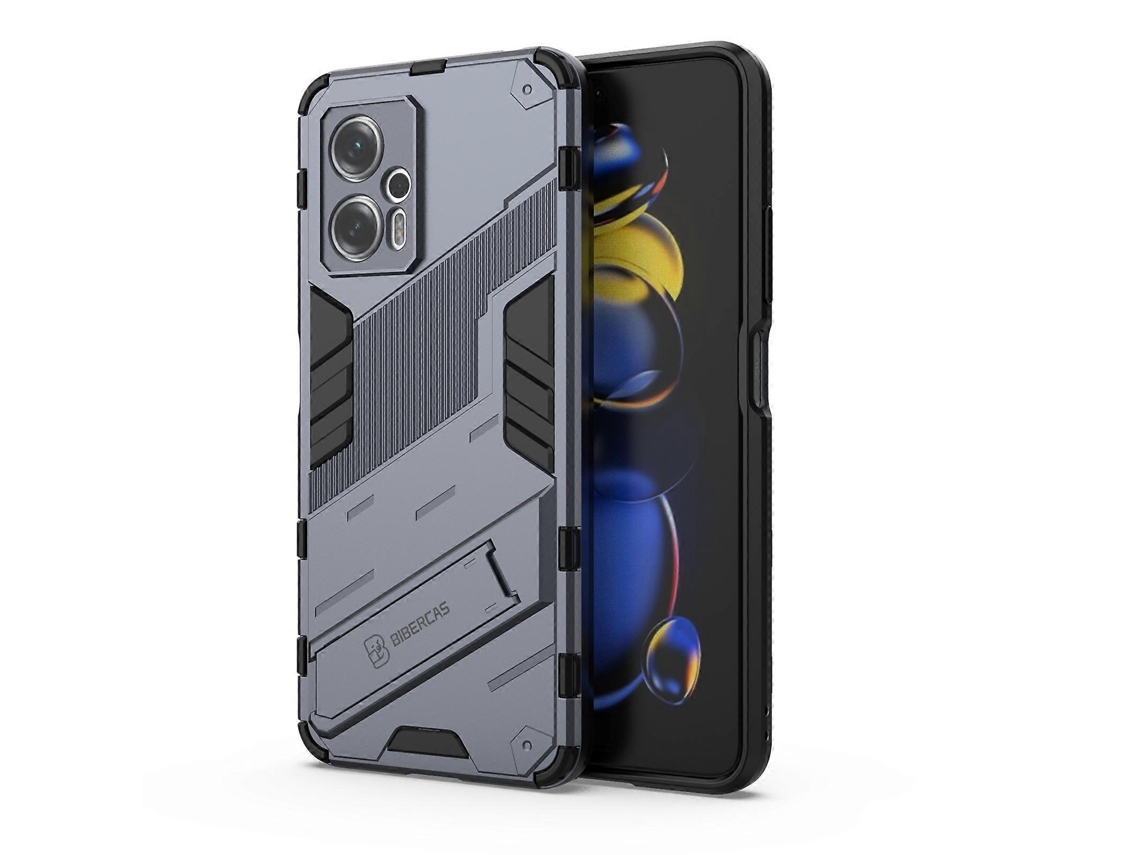Capa Para Xiaomi Redmi Note 11t Pro 5g China Punk Armor 2 Em 1 Em Pc + Tpu À Prova De Choque Com Suporte Invisível