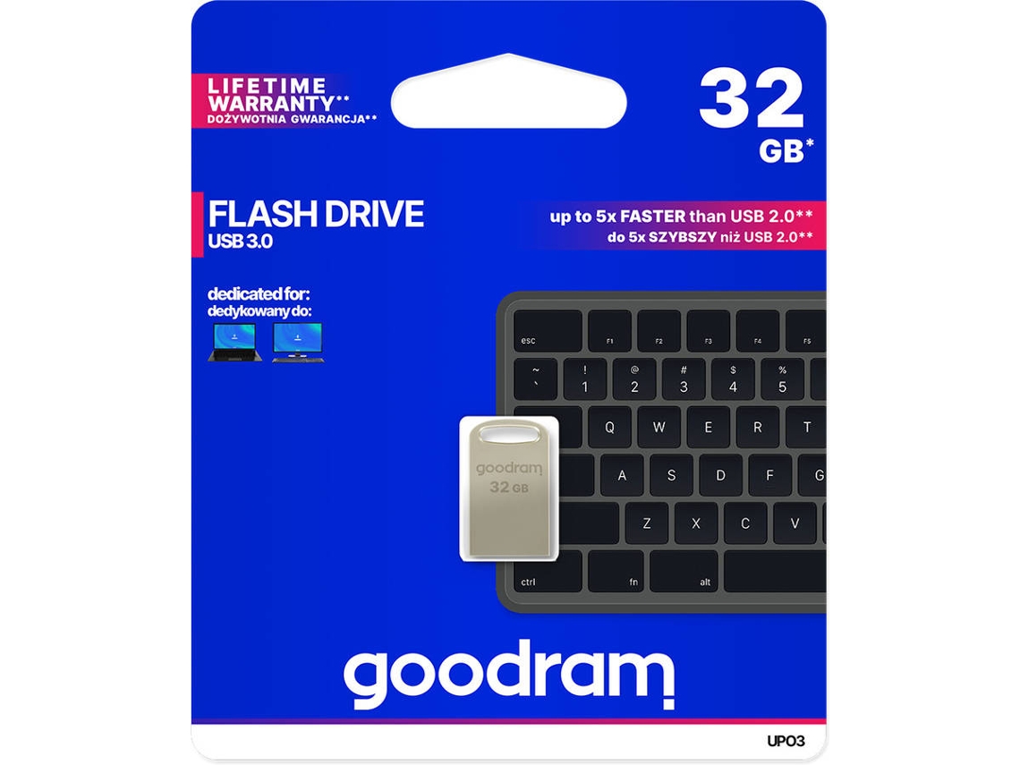 Pen USB GOODRAM UPO3 (32 GB - USB 3.0 - Metal)