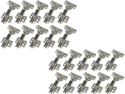 Dobradiças Para Armário, 20 Peças, Amortecedor De Dobradiça Para Porta Armário, Fechamento Suave E Silencioso Para