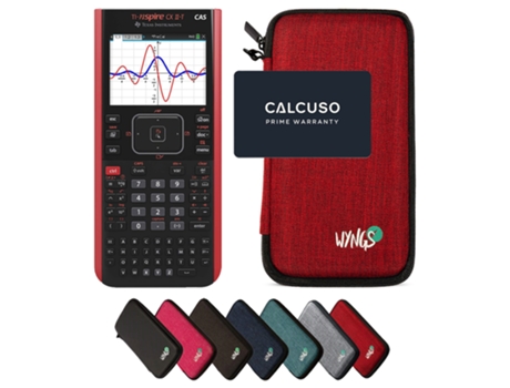 Pacote Básico Vermelho com Calculadora Grafica Ti Nspire Cx Ii-T Cas TEXAS INSTRUMENTS