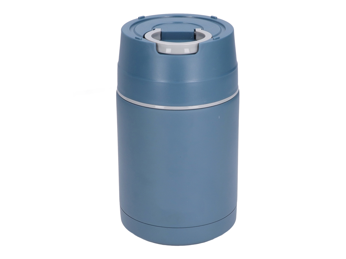Jarro Térmico Isolado a Vácuo de Aço Inoxidável 304 1000ml com Colher Dobrável | S/MARCA