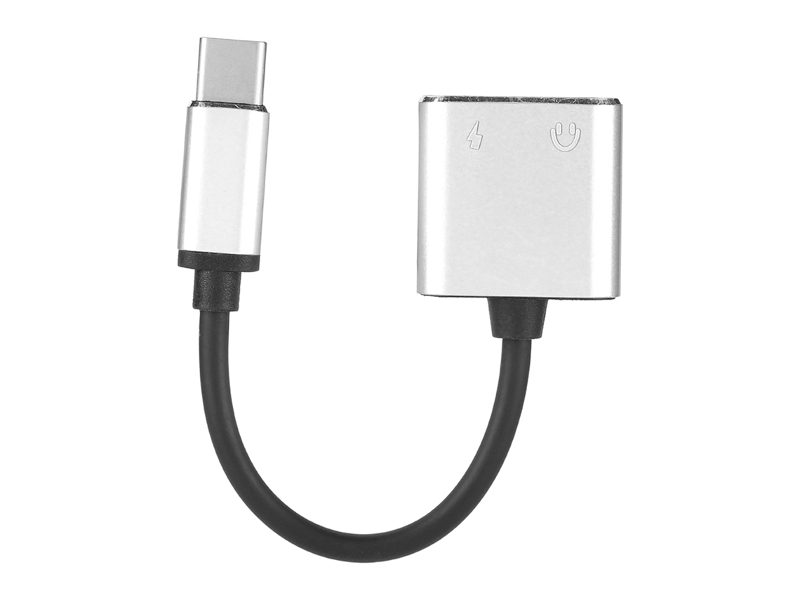 Adaptador de Áudio USB Tipo C para saída de áudio