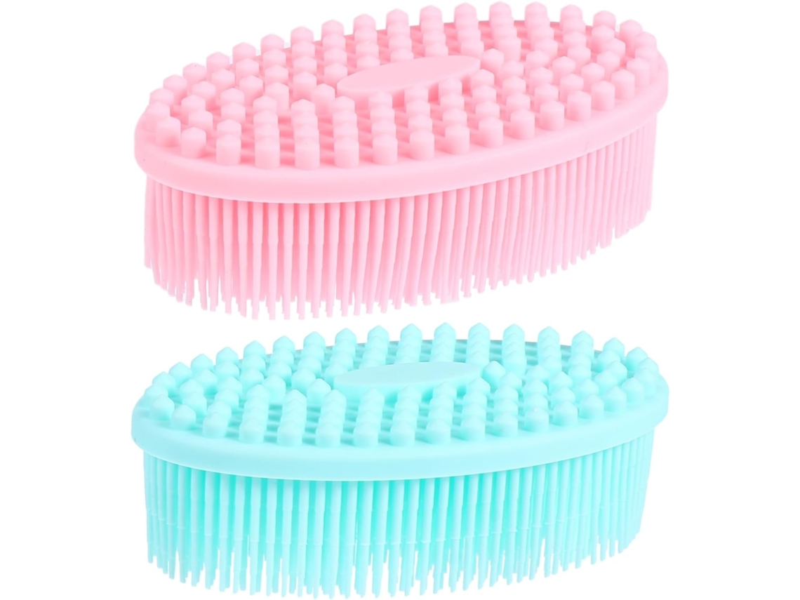 Lurelia Kit De 2 Escovas De Banho Para Bebé De Cuidado Corporal, Massagem Suave, Portátil E Cor Aleatória