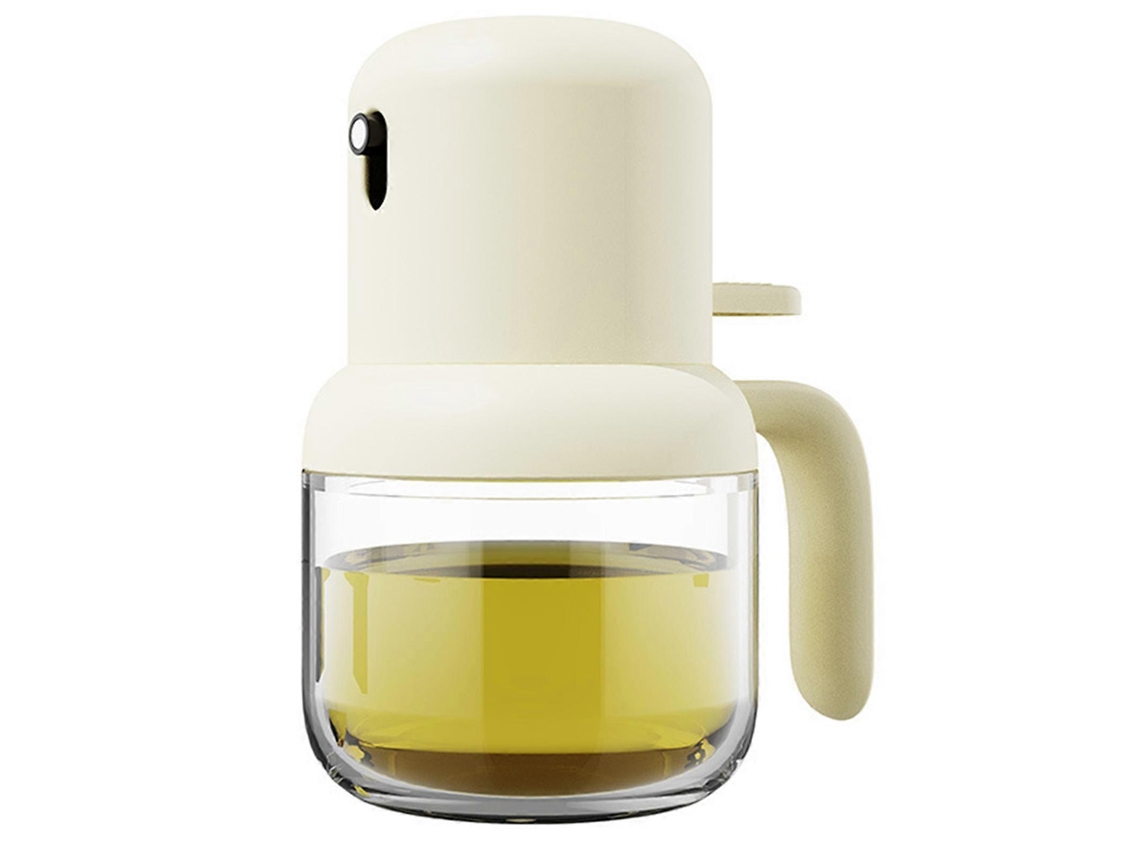 Tanque De Armazenamento De Óleo Bege Com Spray, Grande Diâmetro, Fácil De Limpar, Recipiente De Dupla Função Para Assar E Grelhar Ao Ar Livre.