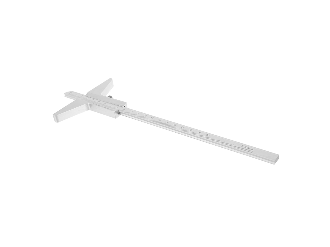 Medidor De Profundidade Em Liga Alumínio Com Cabo Ergonômico Para Uso