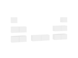 Tv Cabinet Set, Tv Cabinet Sets Vidaxl Branco Madeira Processada (n/a)