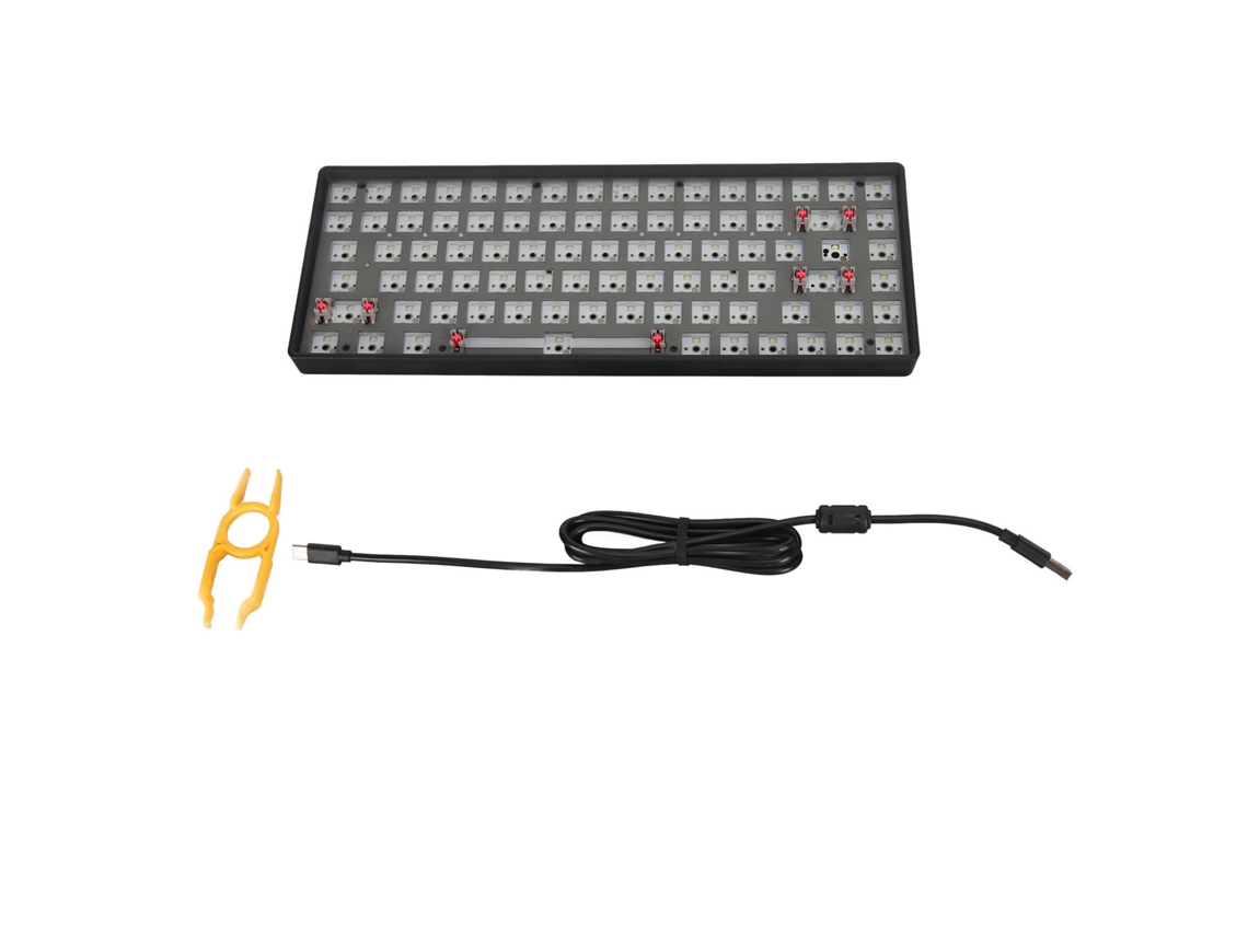 Kit Teclado Mecânico LAXISCREED Sem Fio 75% Hot swappable