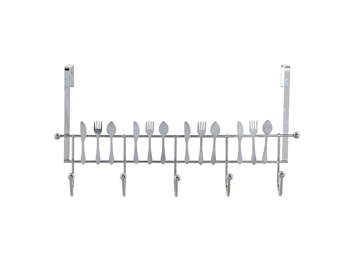 Ganchos para Portas Dkd Home Decor Prata Metal Talheres 34 X 17 X 9 Cm