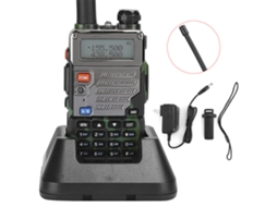 Rádio Mali Walkie Talkie Profissional, Uv 5re Camuflado, Banda Dupla, Para Carro, 4w, 1800mah