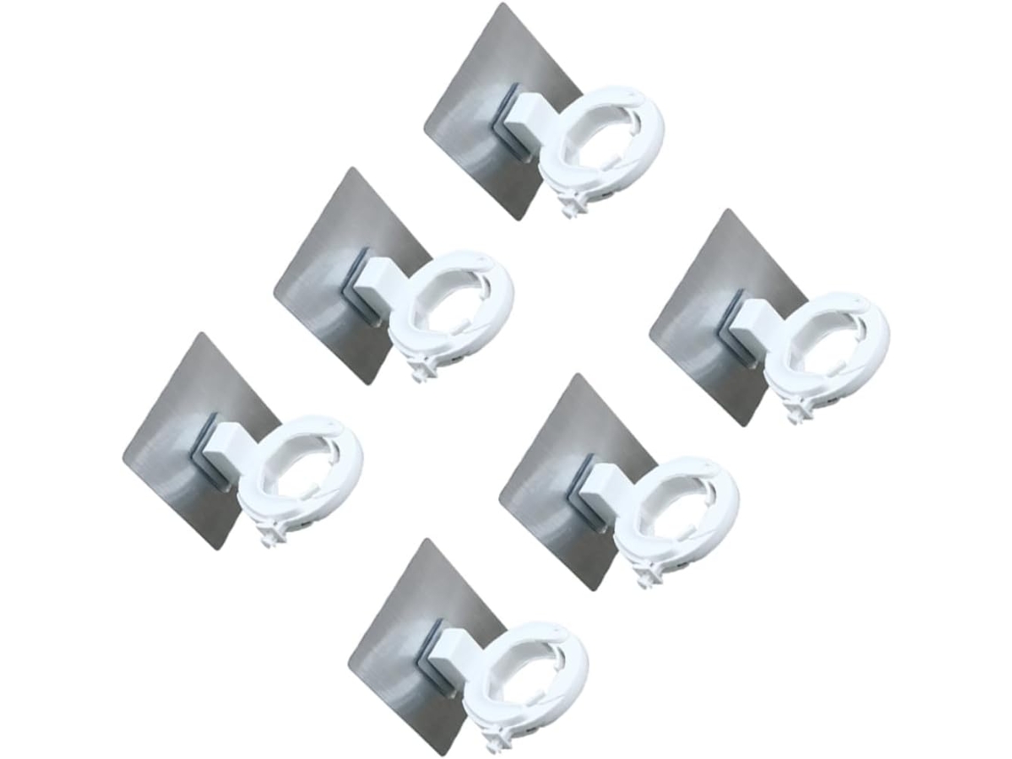 Suporte Para Sabonete Líquido De 6 Peças, Com Gancho Ajustável Para Frascos, Prateleira Suspensa Par Gokoco