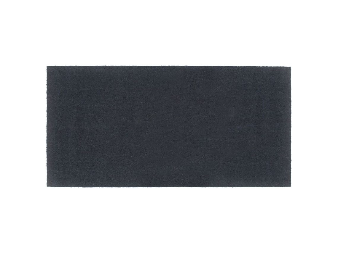 Vidaxl Tapete De Porta 100x200 Cm Fibra De Coco Tufada Cinzento Escuro