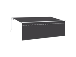Conjunto 1 Toldo Retrátil Vidaxl Antracite Poliéster (400 X 200 Cm)
