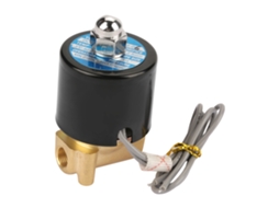 Válvula Solenoide Elétrica 12v N/c 1/8" Para Água Ar Latão Ip65 Bobina Classe B