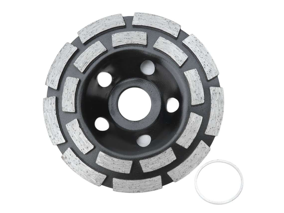 Kit de discos de desbaste diamantados de baixa vibração para pedra e concreto, pretos, 115 mm