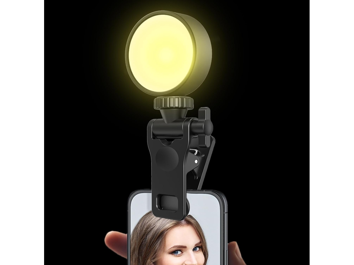 Clipe De Selfie Iluminado, Suporte De Clipe Leve