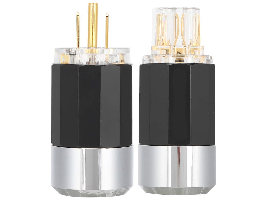 Conector De Energia Hifi Ouro 24k E Cobre Puro