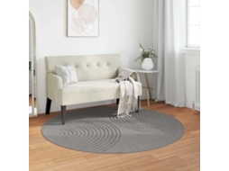 Vidaxl Tapete Interno Galati Cinzento Ø 200 Cm Poliéster