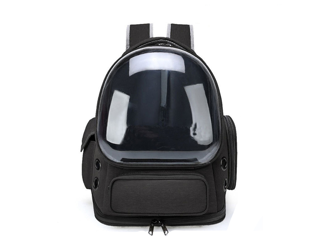 Mochila para Animais de Estimação, Portátil, Preta AQUAFORGE