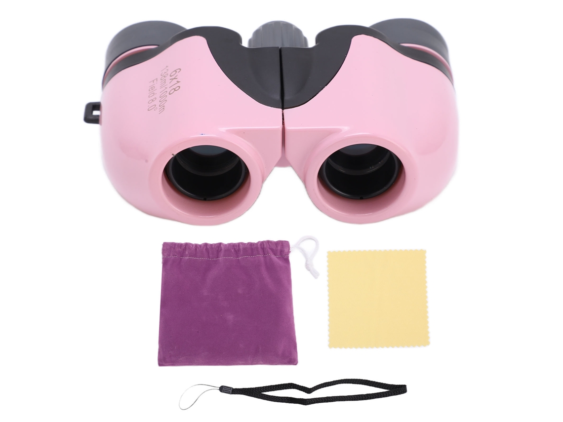 Binóculos Ziyouhu 6x18 Infantil Rosa Hd