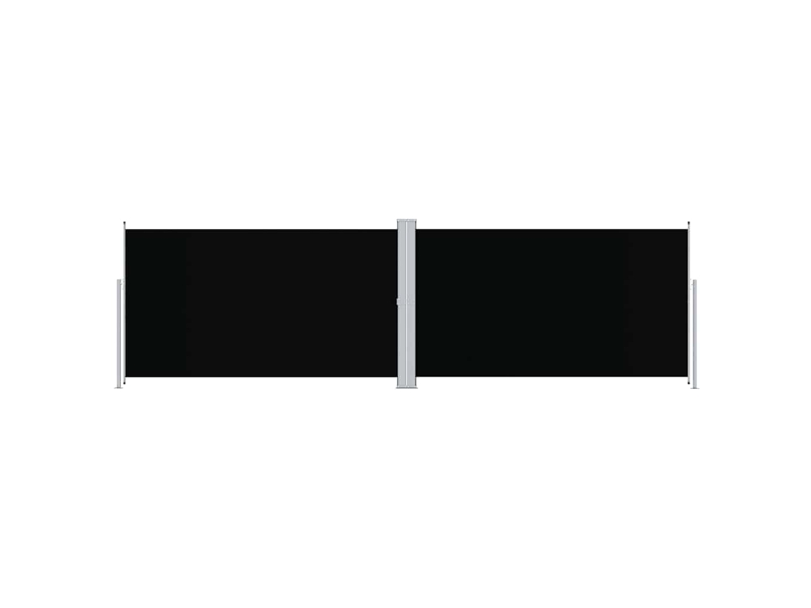 Side Awning, Side Awnings Vidaxl Preto Tecido (180 X 600 Cm)