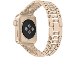 Bracelete Apple Watch 42, 44 mm WJS Metal Dourado
