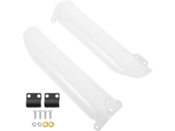 Protetores De Garfo Para Motocicleta - Multiuso - 270 Mm, Plástico Branco, 2 Peças Com Proteção
