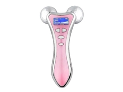 Massageador Facial Vibratório de Microcorrente 3d com Rolos, para Lifting Microcorrente, Massagem Faci Al Rotativa 4d em Formato Y. GOKOCO