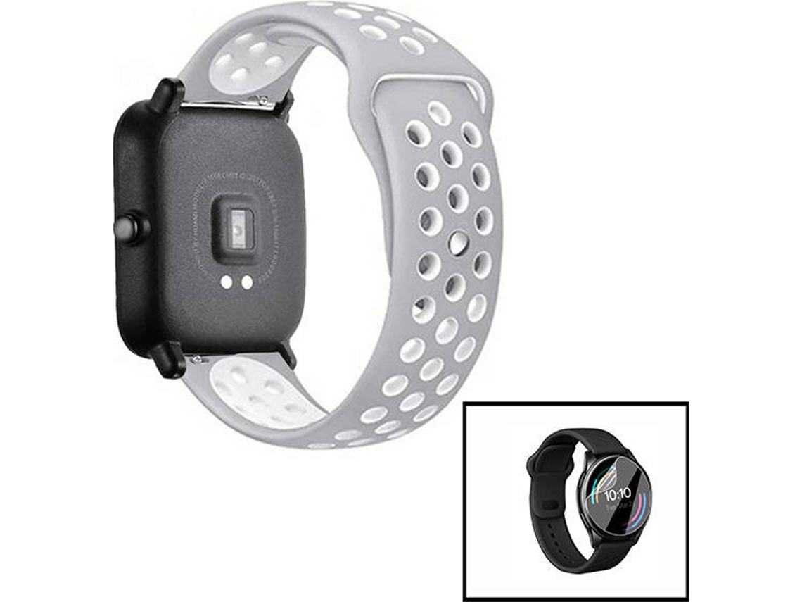 Bracelete + Película de Hydrogel PHONECARE SportyStyle Huawei GT Elegant Cinzento e Branco
