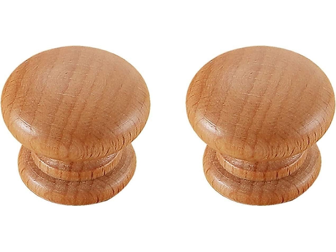 Puxadores De Madeira Maciça Para Gavetas, Conjunto De 2 Peças, Ideais Para Guarda Roupas, Armários De Cabeceira E