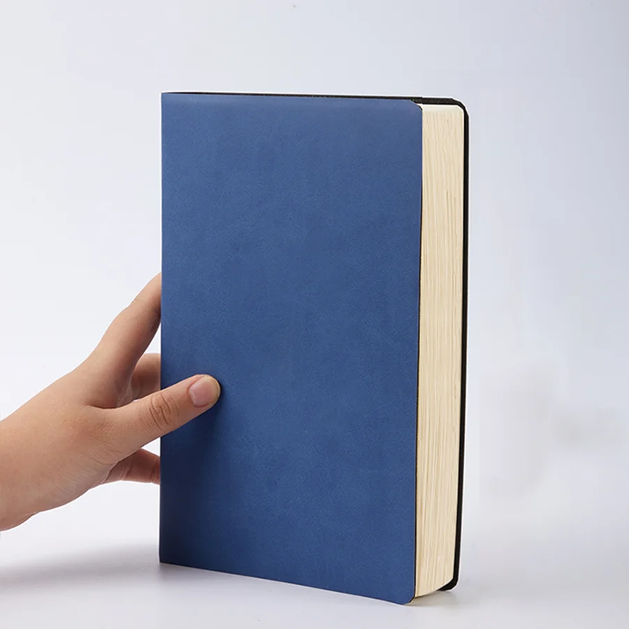 (azul, A5) Pacote Com 5 Cadernos De Capa Mole Tamanho A5, 360 Páginas.