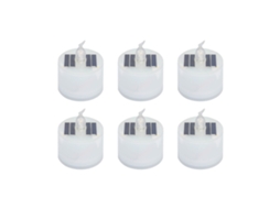Conjunto de 6 Velas Solares Recarregáveis À Prova D'água para Uso Externo CHABERLU