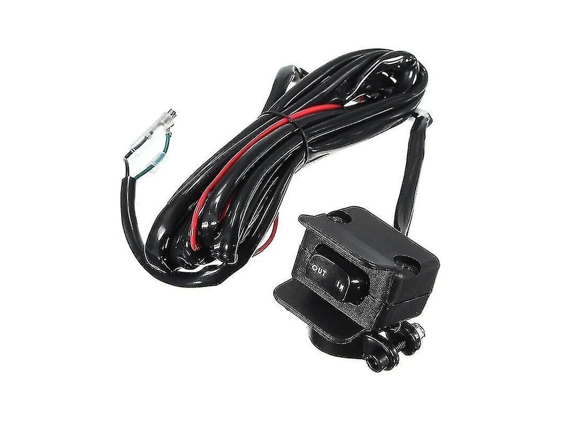 Conmutador De Arrancador 12v Com Suporte E Cabo De Controle Para Guincho Elétrico Atv Utv Cisea
