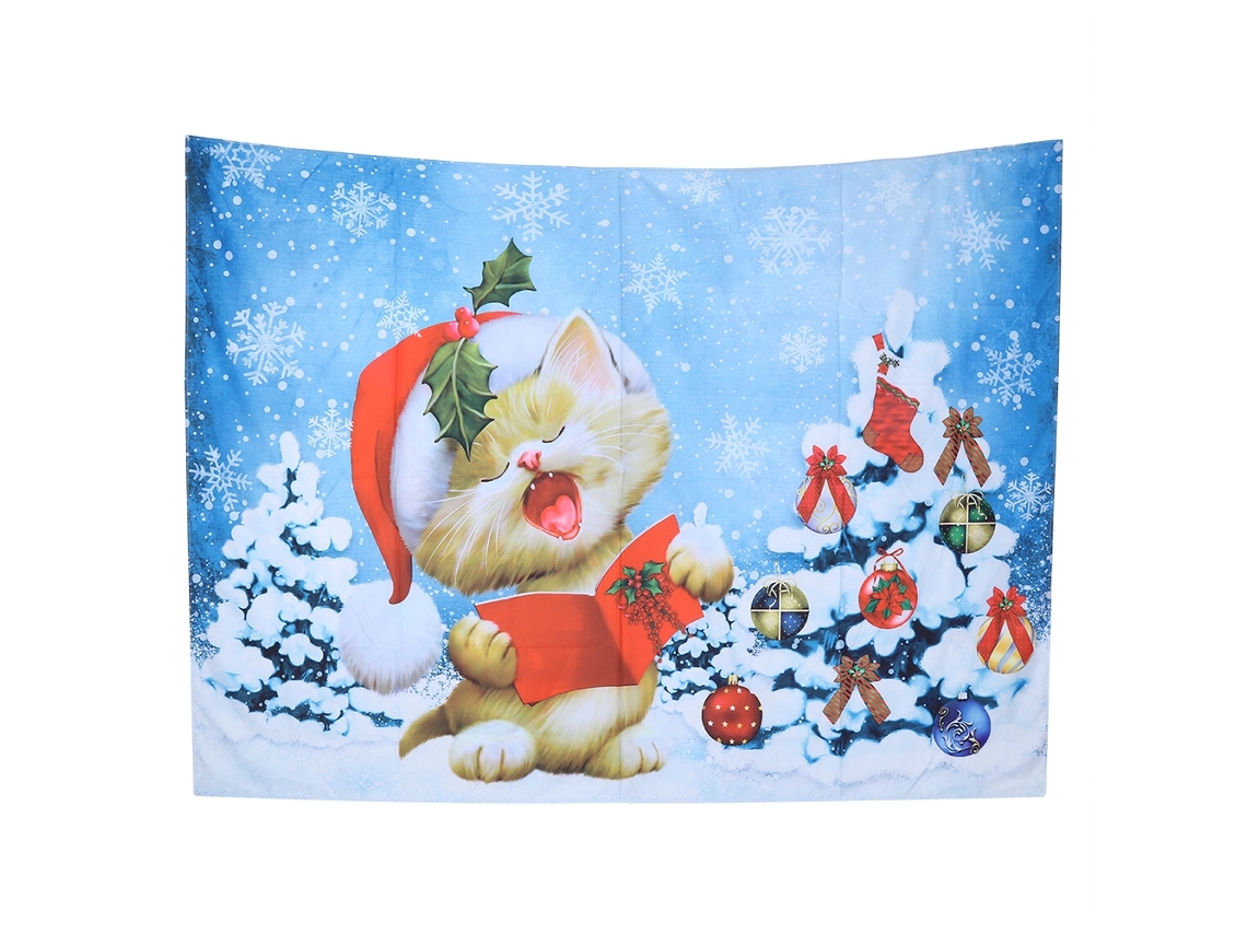 Tapete de Parede Natal 200x150cm para Sala, Quarto e Casa de Descanso