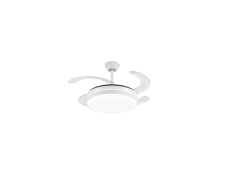 Ventilador DC MINA S música alto-falante RGB branco Conectividade APP AKUNADECOR