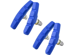 Conjunto de pastilhas de freio Rebe-4 V-brake de 70 mm para bicicleta com porcas sextavadas e espaçadores.