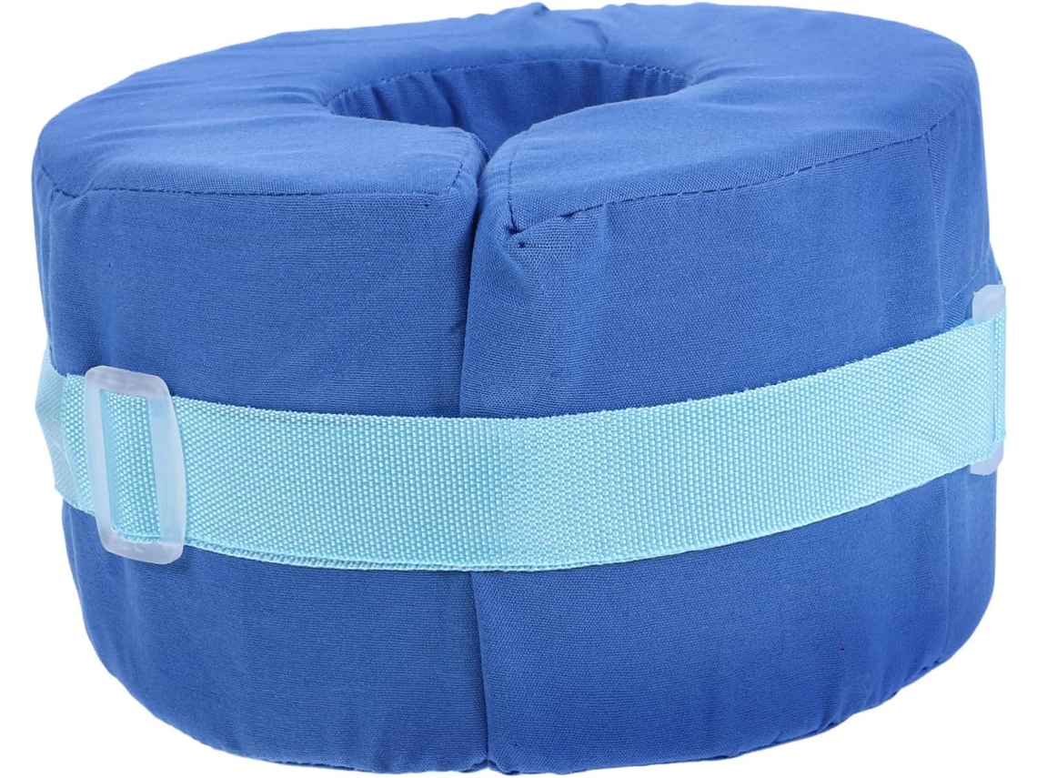 Almofada Circular Para Tornozelo E Calcanhar Ipetboom, Em Esponja Azul, Fácil De Limpar, Oferece Suporte Para Dormir E