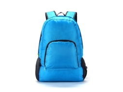 Mochila Dobrável Impermeável Para Caminhadas, Para Viagens, Azul, Para Transporte E Organização Prática Dos Artigos Indicados