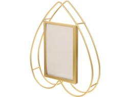 Pequeno Porta Retratos Giratório Ferro Dourado Suporte Fotos Ideal Quarto Estar Decoração Multifuncional Mesa GOKOCO