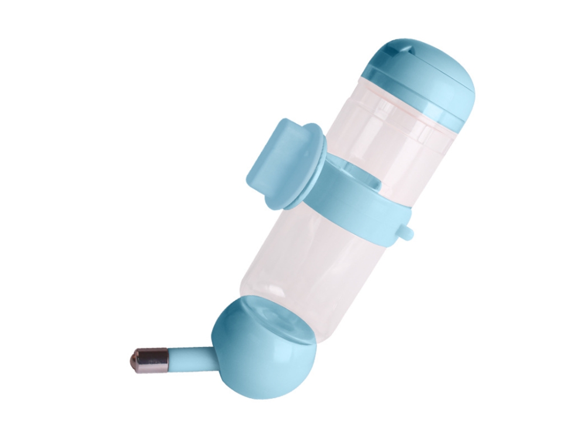 Tigela Portátil Para Água E Alimentos, Em Aço Inoxidável, Com Ajuste Automático, Acabamento Azul, Para Refeições E Hidratação Diária