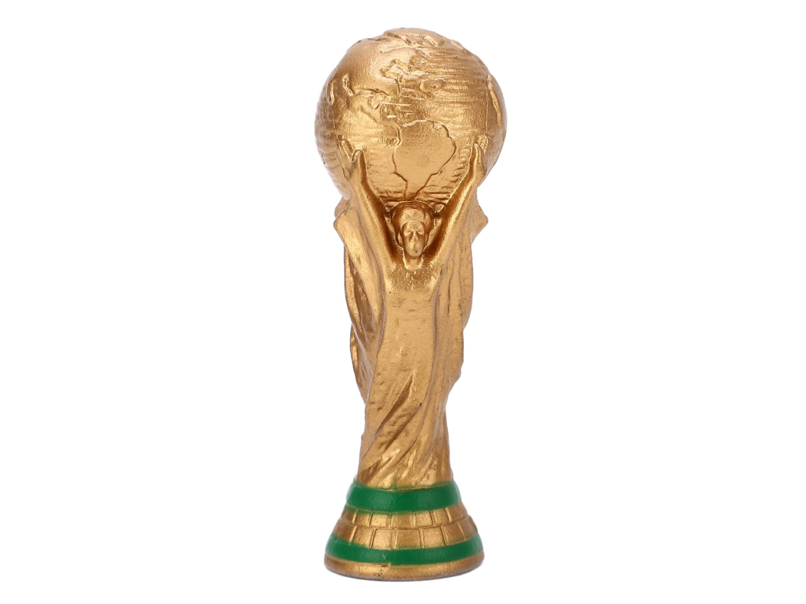 ornament de Taça de Futebol Mundial Decorativo PVC 7cm S/MARCA