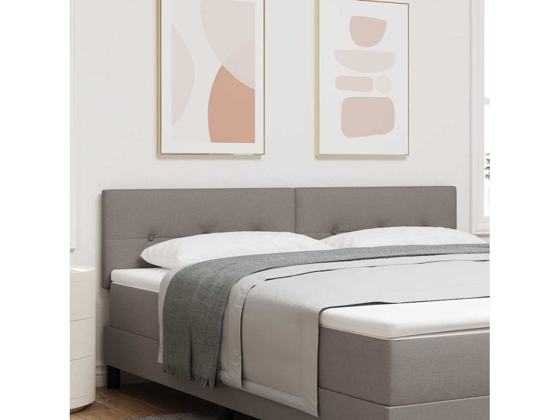 Vidaxl Cabeceira Ajustável Em Altura Cinzento-acastanhado 180 Cm