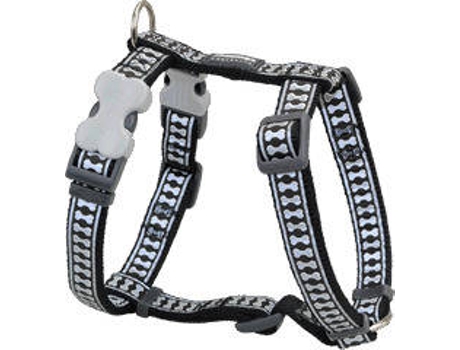 Peitoral para Cães  One Touch Refletor Preto (1.5 x 30-48 cm)
