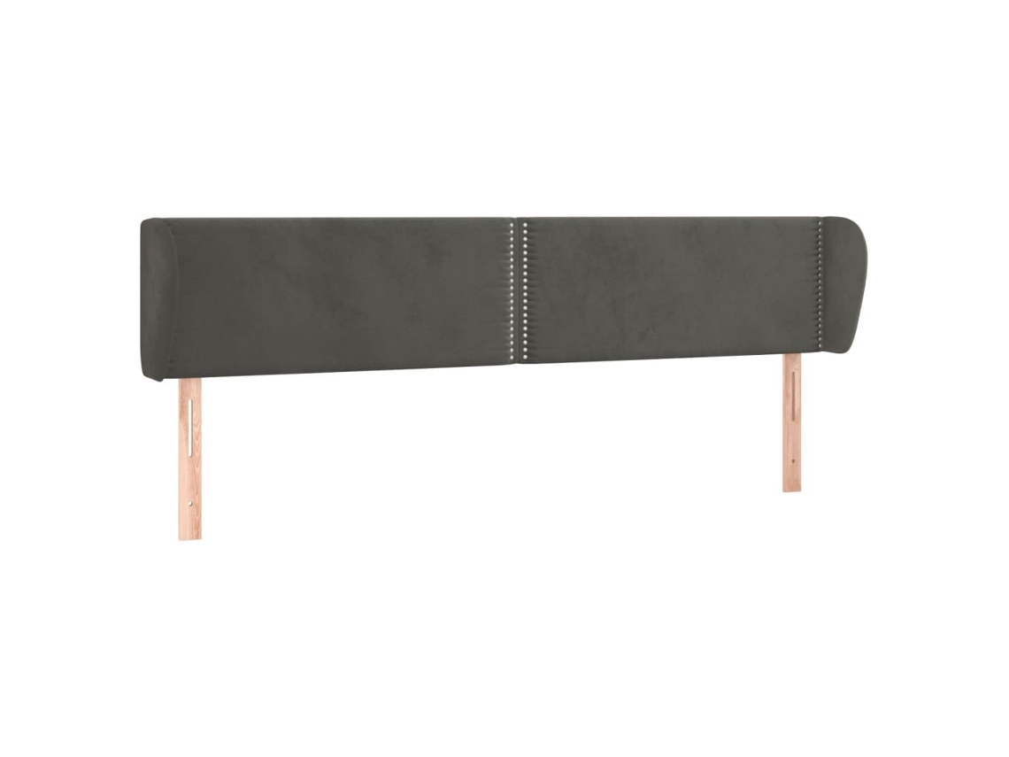 Headboard, Headboards Vidaxl Cinzeto Veludo (183 X 23 X 78/88 Cm)